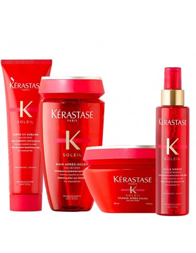 Kerastase Soleil Kit Protezione Solare Crema Protettiva 150ml Shampoo 250ml Maschera 200ml Olio 150ml