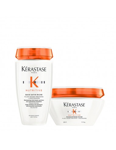 Kerastase Nutritive Bain Satin Riche 250ml Masque Intense Riche 200ml